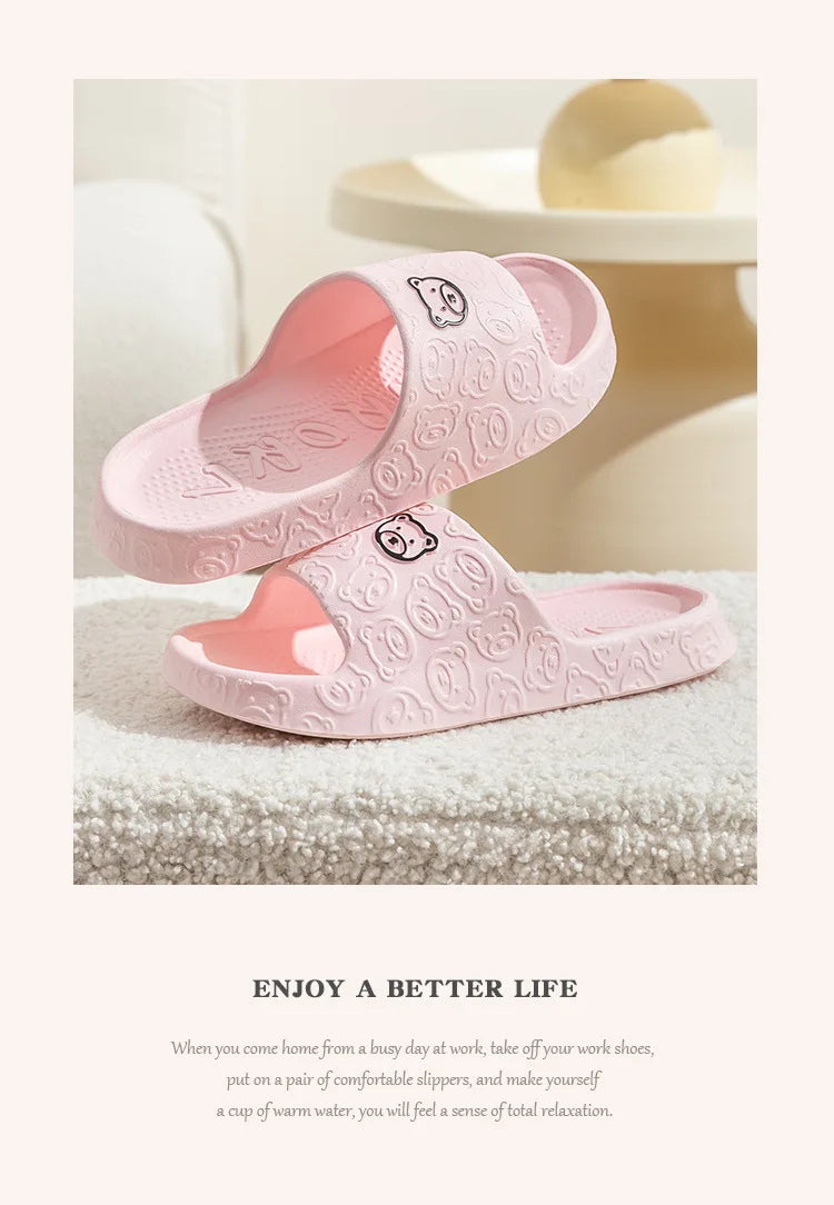 Anti-slip Indoor Toilet Slippers Bathroom Home Use Wearing a Slug Outside Living Room Slippers New Summer House Shoes Slipper - Sun Studio