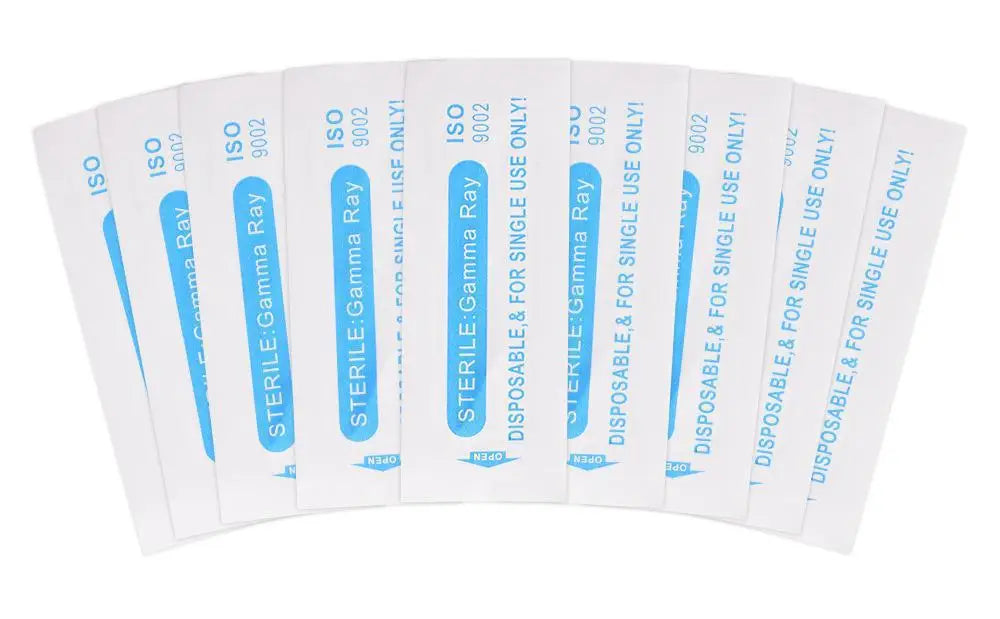 50Pcs Round Tattoo Needles Blades RS RL Microblading Permanent Makeup Fog Eyebrow Lip Needles Manual Pen Embroidery Needle - Sun Studio