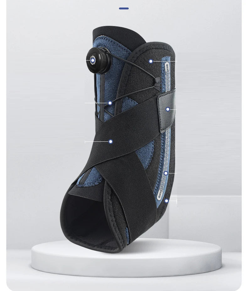 Sports Ankle Brace Compression Bandage Straps Support Adjustable Foot Orthosis Stabilizer Anti-Sprain Ankle Protector Foot Guard - Sun Studio