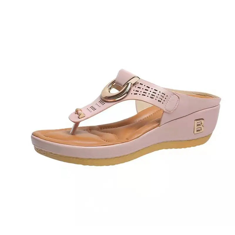 Summer Sandals Women 2026 Big Size Platform Sandals Wedges Flip Flops Shoes Comfortable Slippers Ladies Non-Slip Open Pantuflas - Sun Studio