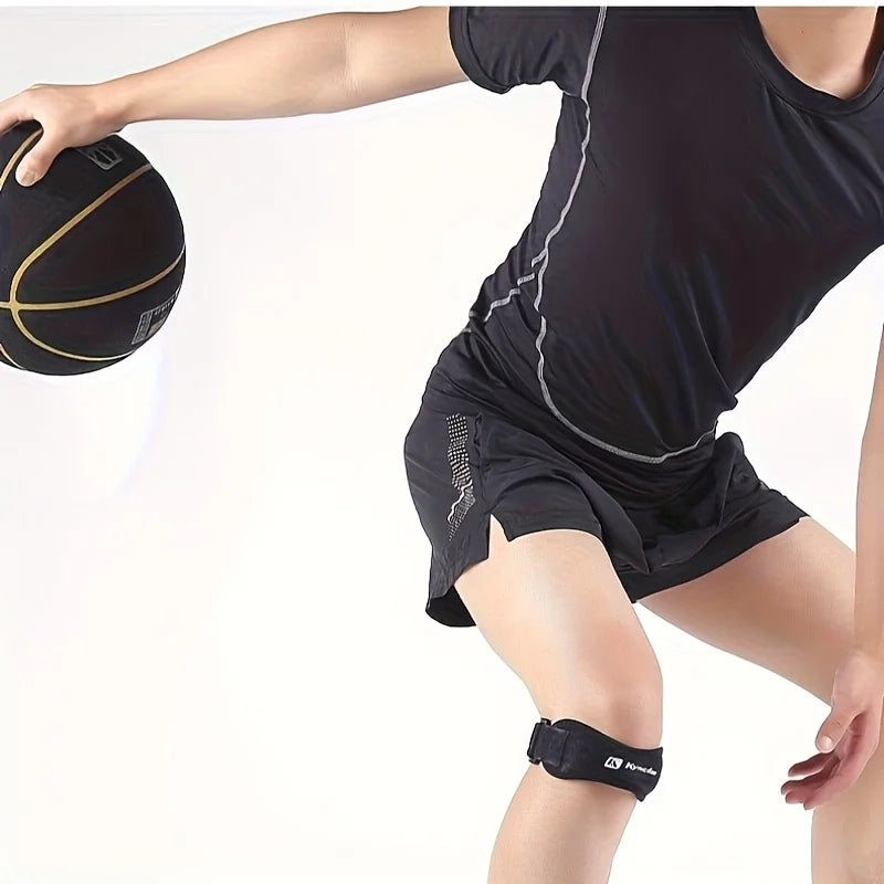 1 Piece Knee Patellar Tendon Knee Support Strape Brace Adjustable Shock Absorption Compression Knee Pad Sleeve for Basketball - Sun Studio