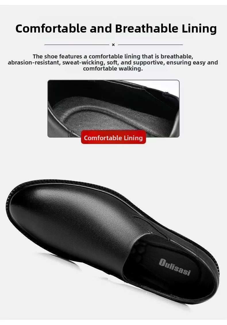 First-Class Military Leather Shoes Casual Business Men's Soft Bottom Shoes All Cowhide Special Offer Clearance Sale - Sun Studio