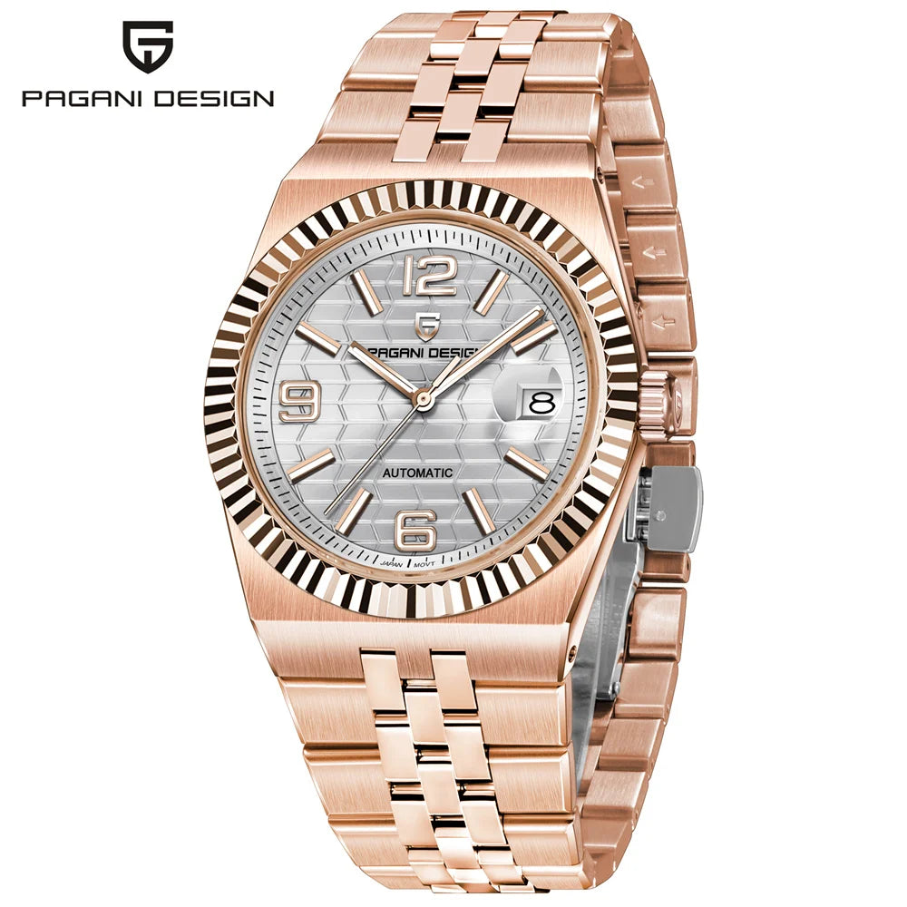 2026 New PAGANI DESIGN 3D Rhombus Dial Luxury Automatic Watch For Men Fashion Business Mechanical Wrist watches Sapphire crystal - Sun Studio