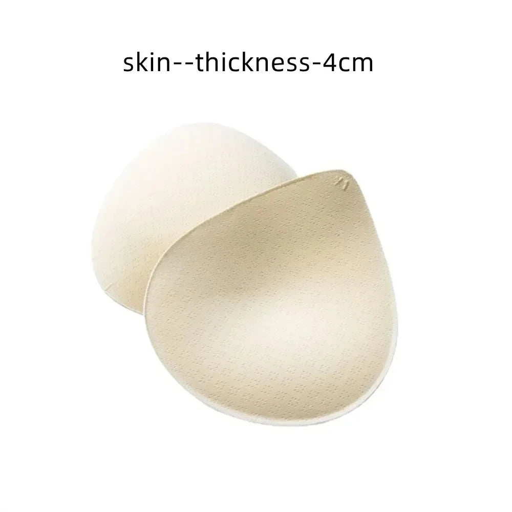 2PCS Thick Latex Bra Pads Push Up Breast Enhancer Removeable Bra Padding Inserts Cups For Swimsuit Bikini Padding - Sun Studio