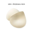 2PCS Thick Latex Bra Pads Push Up Breast Enhancer Removeable Bra Padding Inserts Cups For Swimsuit Bikini Padding - Sun Studio