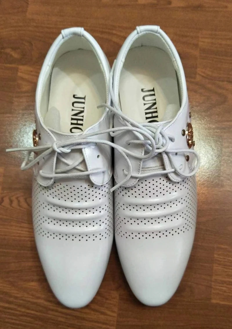 Summer Leather Shoes for Men Male Leather Fashion Business Luxury Colorful Party Dress Shoes Loafers 남성구두 Sapatos Masculinos - Sun Studio