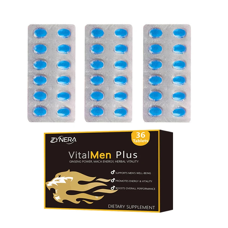 Blue Tablets  Shilajit Ashwagandha & Black Maca & Saw Palmetto Tablets Best Male Supplement - Sun Studio