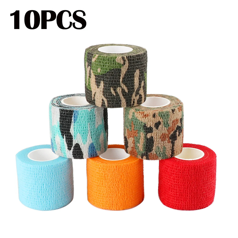 10pcs/Lot Tattoo Grip Bandage Cover Wraps Tapes Nonwoven Waterproof Self Adhesive Finger Protection Permanent Makeup Accessories - Sun Studio