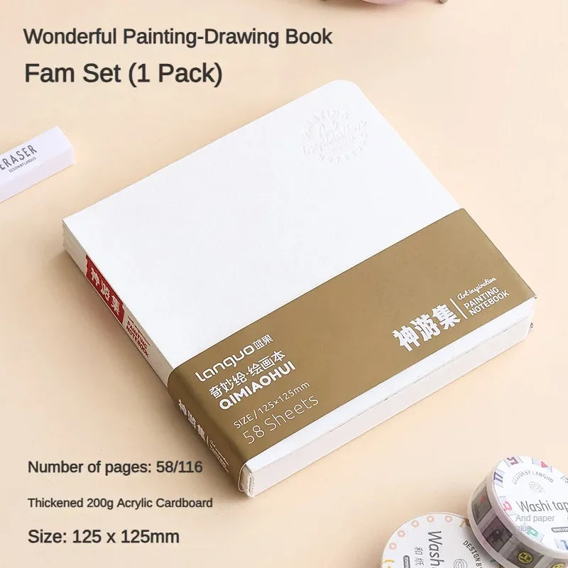 Multiple Specificacations WaterColor Sketchbook 58 Sheet Thickening 200g Drawing Notebook for Drawing Painting Book Art Supplies