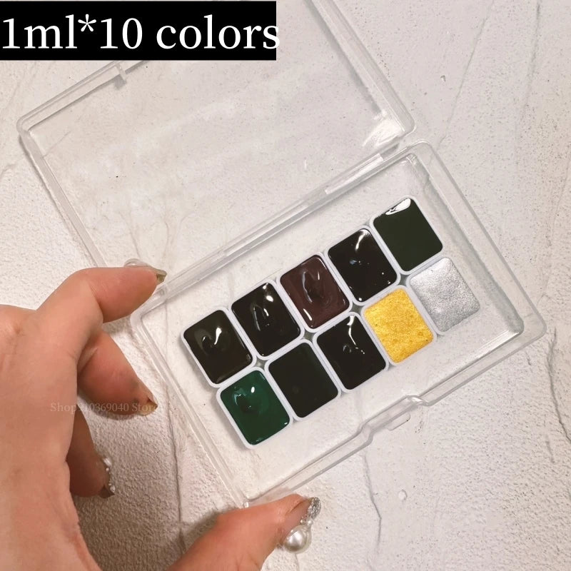 ROSA New 10 Color Precipitated Watercolor Pigments 10ml Tube Master Watercolor Paint Student Artist Painting Supplies - Sun Studio