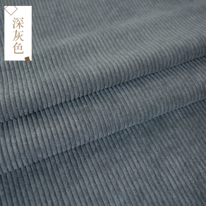 Retro Style Bag Corduroy Fabric Plain Per Meter for Pants Skirts Coats Sewing Soft Children Cloth Breathable Black Pink Wearable - Sun Studio