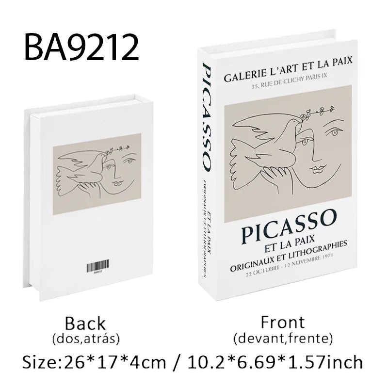 Matisse Fake Books For Decoration Storage Box Abstract Coffee Table Books Luxury Bedroom Decorative Book Bauhaus Boho Home Decor