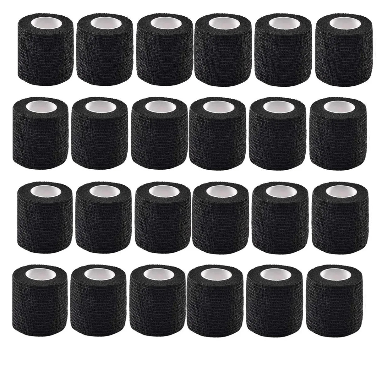 6/12/24 Black Tattoo Grip Bandage Cover Wraps Tapes Nonwoven Waterproof Self Adhesive Finger Wrist Protection Tattoo Accessories - Sun Studio