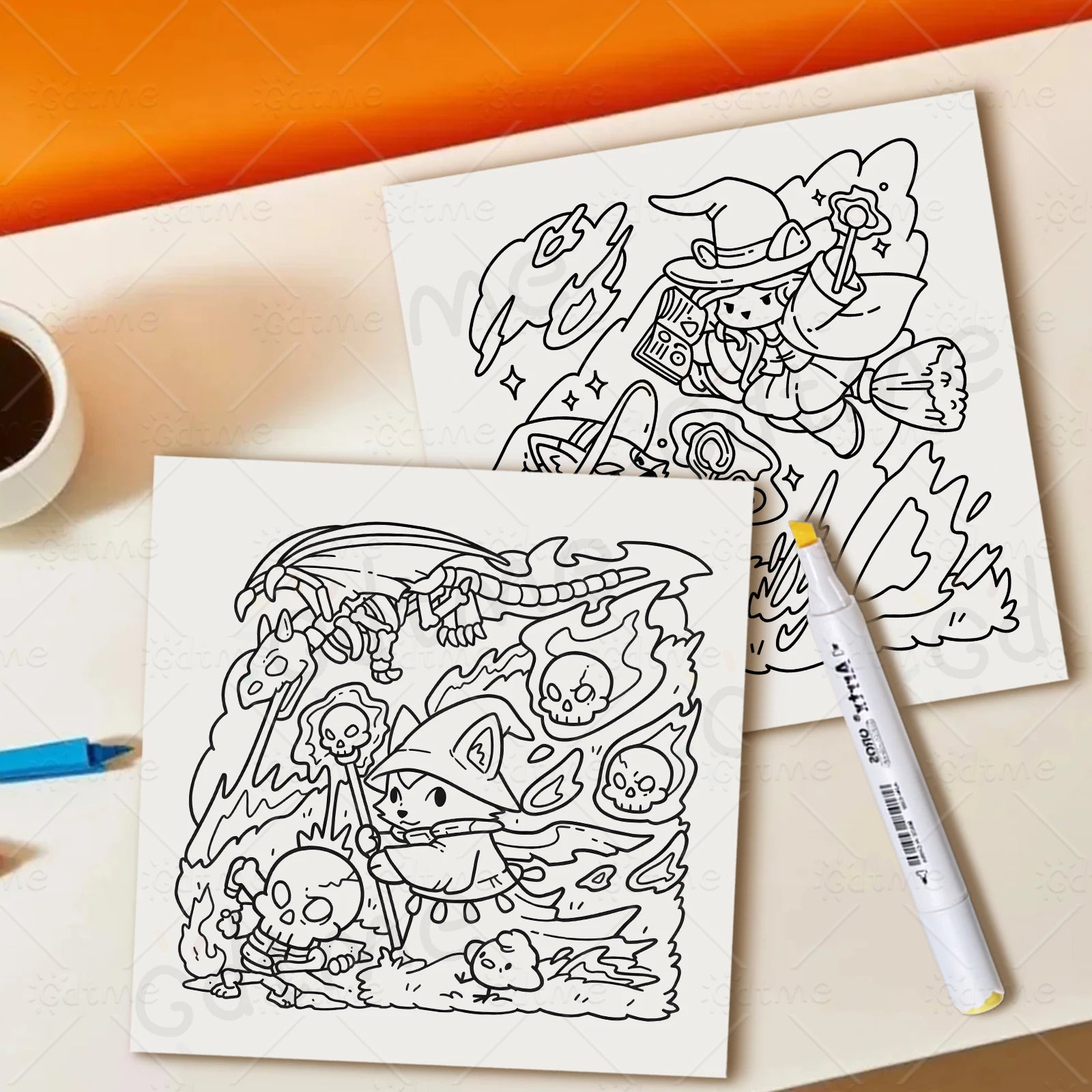 COZY KINGDOM FANTASY Bold-easy Patterns Coloring Book for Adults Cute Drawing Book Perfect Gift for Party and Birthday - Sun Studio