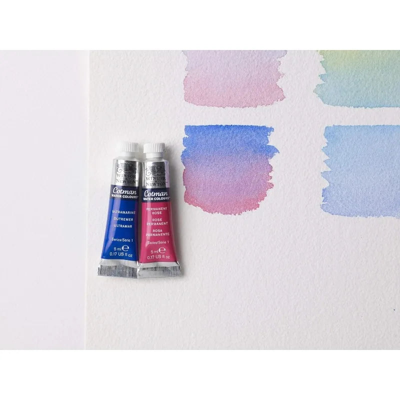 Winsor & Newton Cotman Watercolor Paint Tubes Set - 5ml Tubes (10 or 20 Colors) for Artists, Beginners & Sketching - Sun Studio