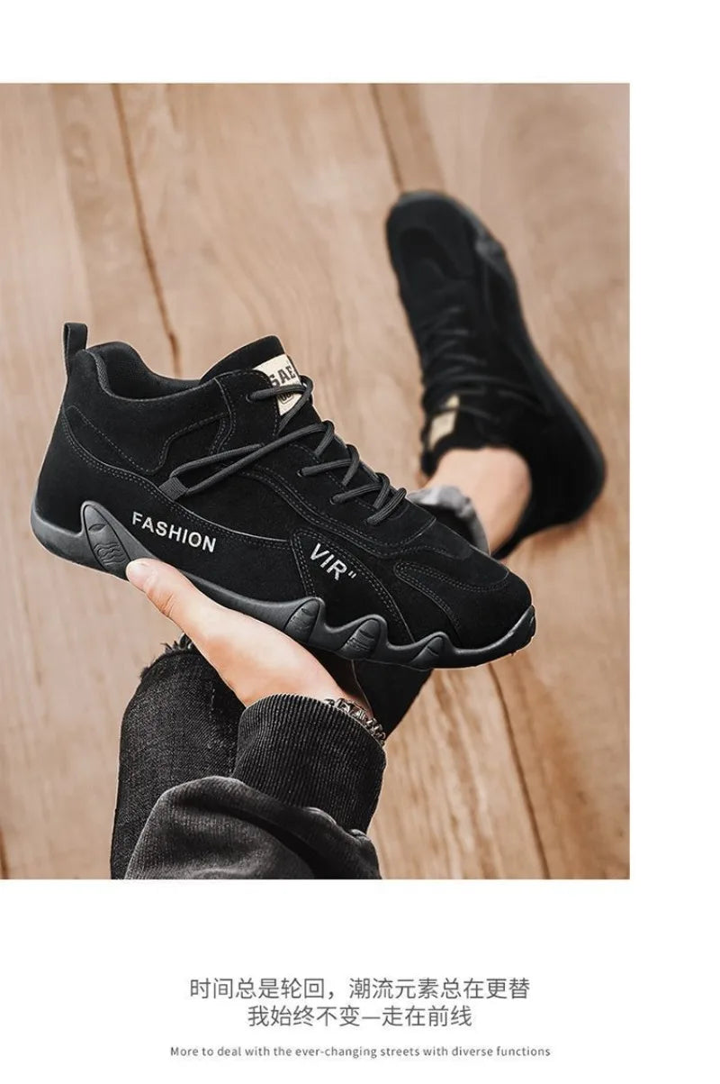 Outdoor Fashion Men's Shoes Loafers Comfort Walking Vulcanzed Sneakers Men Original Men's Ankle Boot Non Slip Work Shoes for Men - Sun Studio
