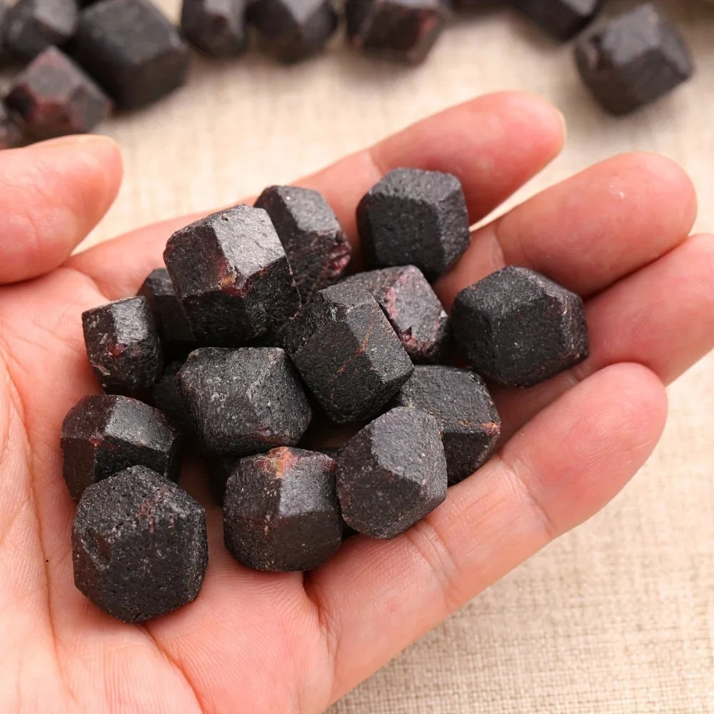 Natural Red Garnet Rough Original Gemstone Lot Mineral Raw Stones Specimen Healing Minerals Spiritual Gift for Home Decor - Sun Studio