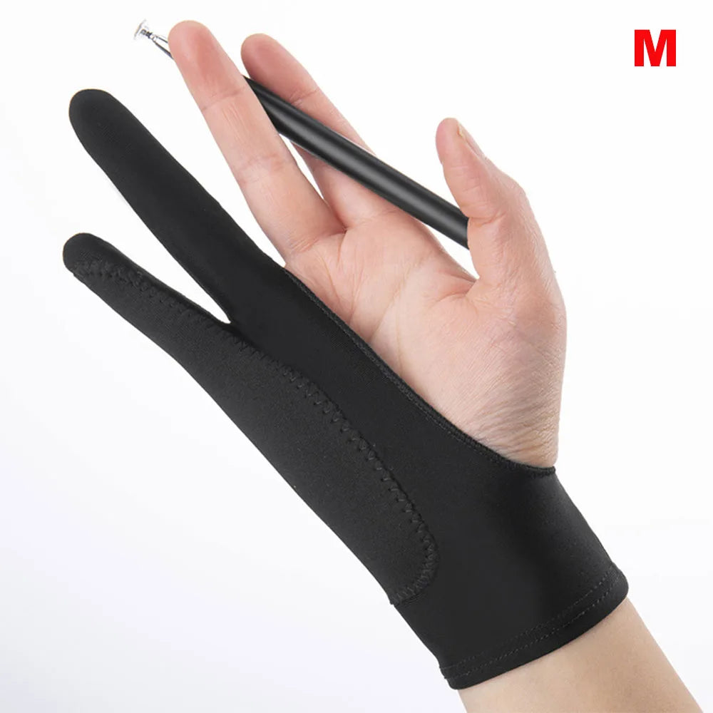 Drawing Gloves Palm Rejection Two Finger Hand Gloves for Tablet Digital Board Screen Touch Drawing Anti-fouling Gloves - Sun Studio