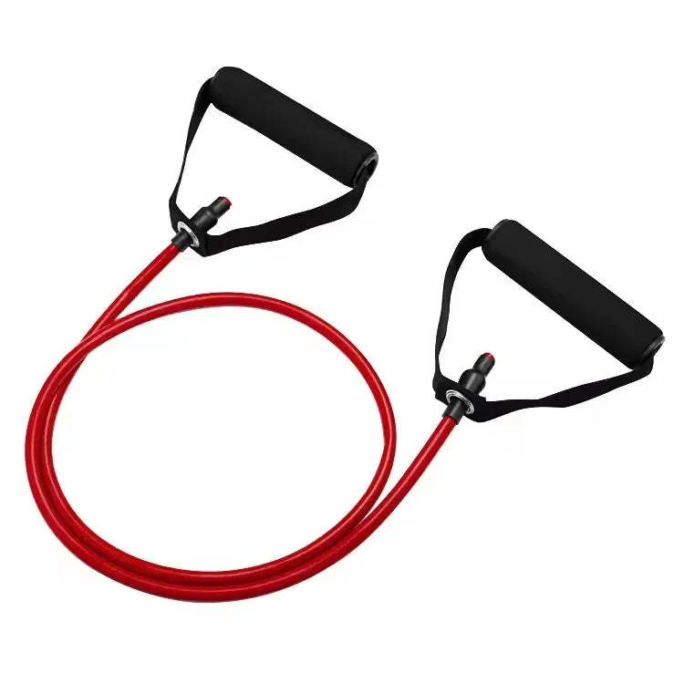 5 Levels Resistance Bands with Handles Men Yoga Pull Rope Elastic Fitness Exercise Tube Band for Home Workouts Strength Training - Sun Studio