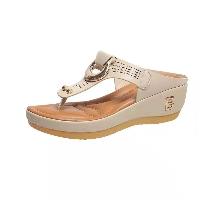 Summer Sandals Women 2026 Big Size Platform Sandals Wedges Flip Flops Shoes Comfortable Slippers Ladies Non-Slip Open Pantuflas - Sun Studio