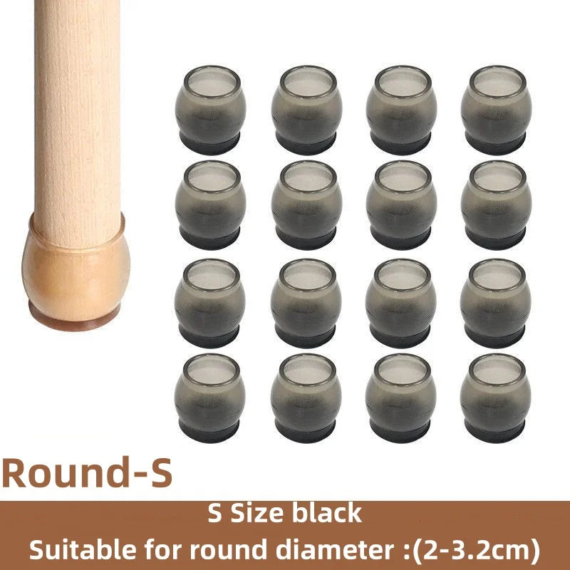 16Pcs Silicone Furniture Non-Slip Legs Pads Chair Leveling Feet Mat Hardwood Floors From Scratches Protectors Mat Home Decor - Sun Studio