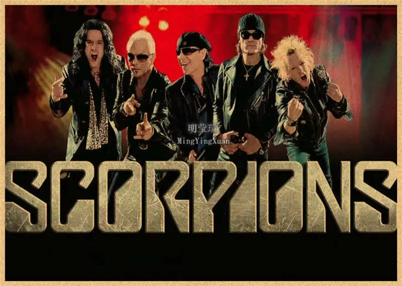 Scorpions Band Poster Wall Art  Posters Decoration Art Poster Personalized Gift Modern Family bedroom Painting - Sun Studio