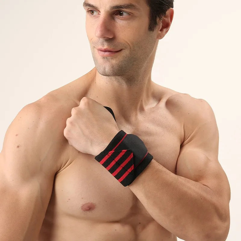 1Pcs Wristband Wrist Support Brace Straps Extra Strength Weight Lifting Wrist Wraps Bandage Fitness Gym Training Sports bandage - Sun Studio