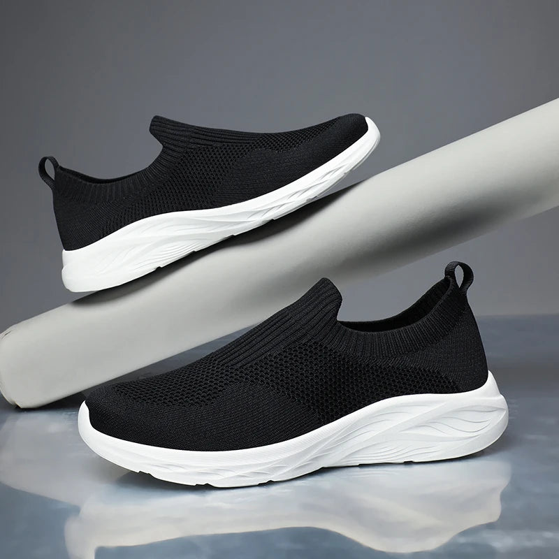 Men Casual Shoes Breathable Sneakers Men Lightweight Walking Running Shoes for Couple Slip on Loafers Zapatillas Hombre Size 48 - Sun Studio