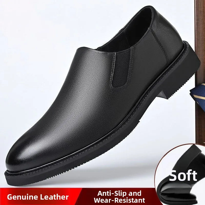 First-Class Military Leather Shoes Casual Business Men's Soft Bottom Shoes All Cowhide Special Offer Clearance Sale - Sun Studio