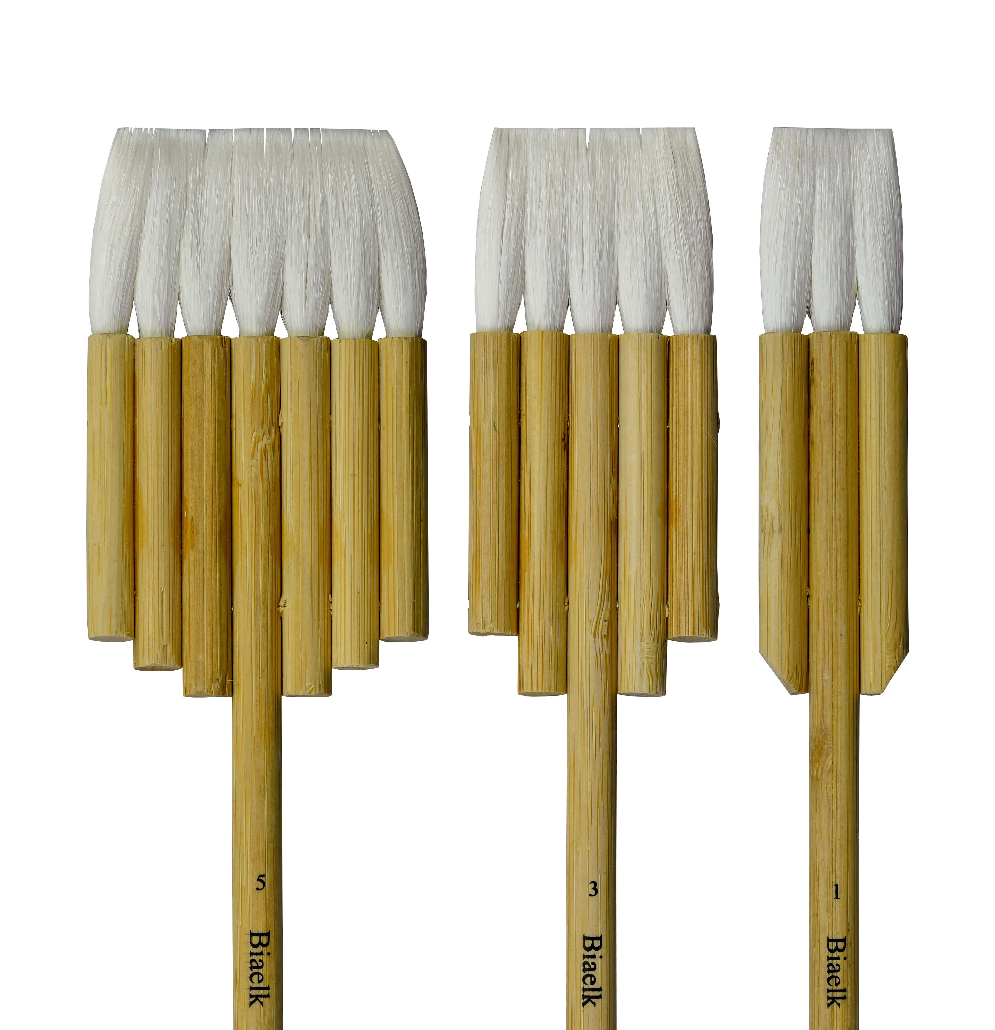 High quality Biaelk 2660Flat goat hair bamboo handle art supplies watercolor artist brush - Sun Studio