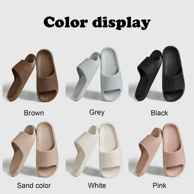 Summer NEW Slippers For Men Women Eva Soft Bottom Slippers Indoor House Slides Flat Sandals Outdoor Beach Shoes Man Flip Flops - Sun Studio