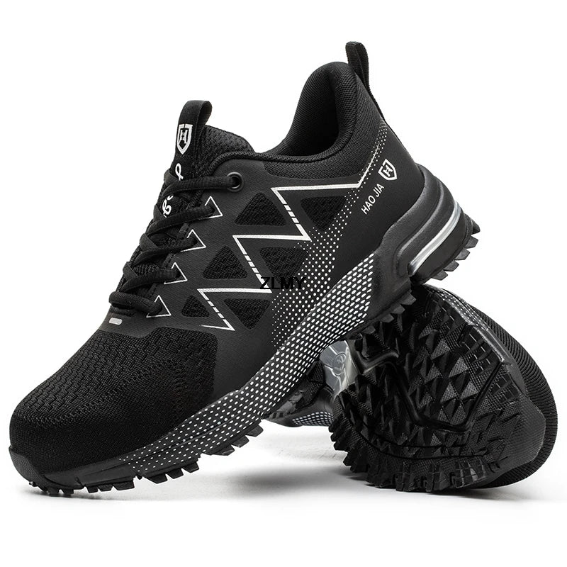 Fashion Safety Shoes Men Steel Toe Sneakers Puncture Proof Breathable Work Safety Boots Man Comfy Work Shoes Male Security Boots - Sun Studio