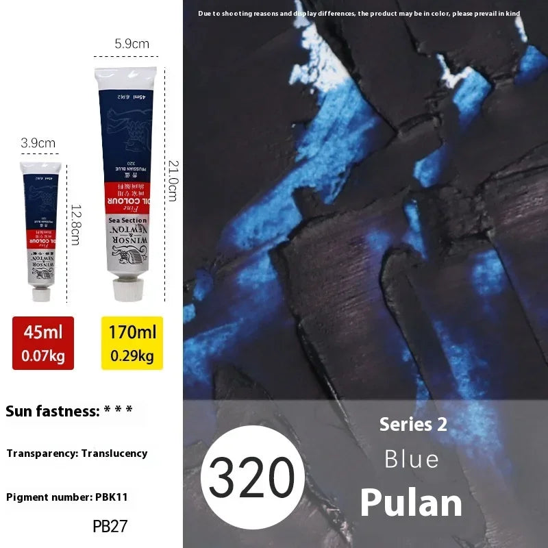 45ml Oil Paint Transparent Tube Fast Drying White Gold Silver Professional Color Painting Supplies For Artists Student Beginners