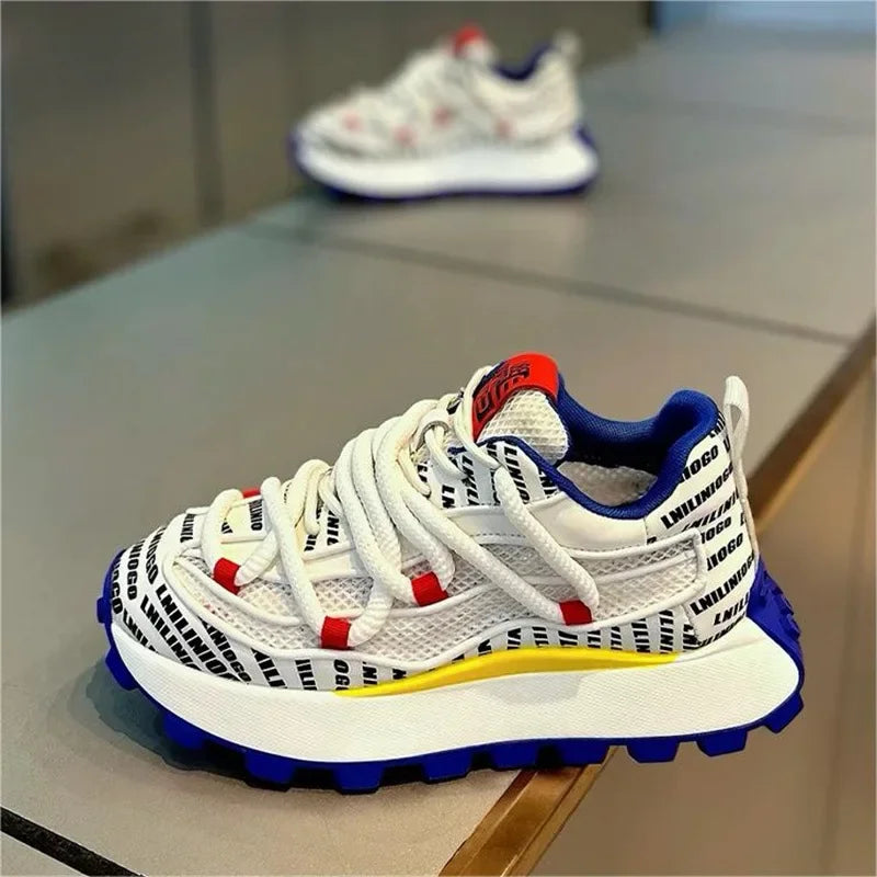 Spring and Autumn New Men's Shoes Thick soled Height Increasing Casual Shoes Comfortable and Breathable Running Sports Shoes - Sun Studio
