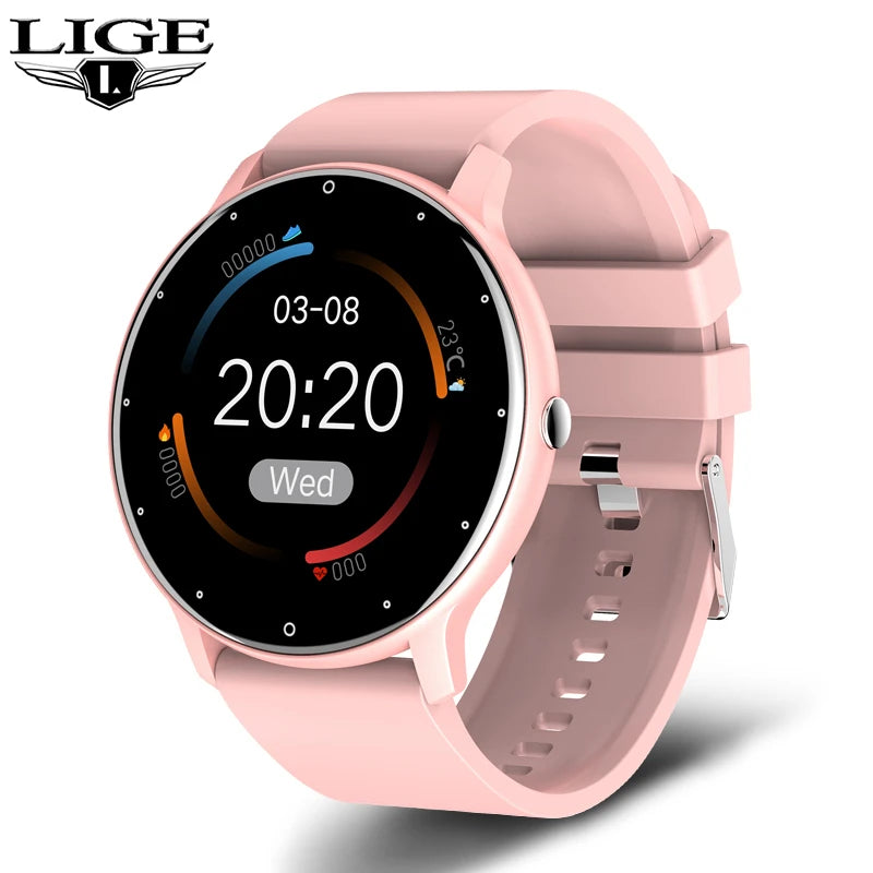 LIGE Neue Smartwatch Herren Sport Fitness Uhren Herzfrequenz Voll-Touchscreen Bluetooth Anruf 2026 Neue ultraleichte Smartwatch Herren