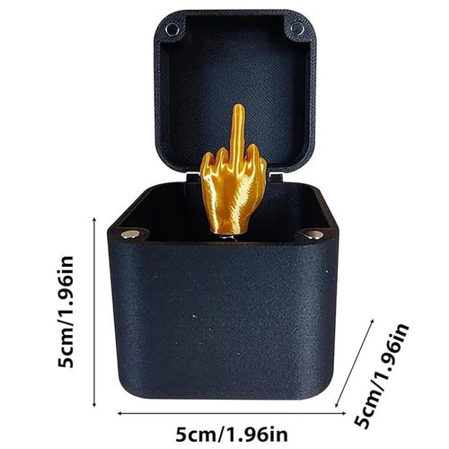 1pc Surprise Gift Box Middle Finger Model Home Decor Practical Joke Gifts Desk Decoration Interesting Toys Pop Up Gift  SIKEZHAN - Sun Studio