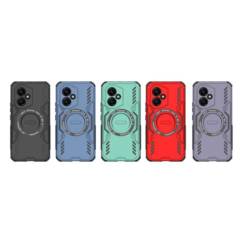 Shockproof Armor Case For Honor 400 Magnetic Adsorption Wireless Charge Cover For Honor 400 Pro 400 Lite Case For Honor 400 Case - Sun Studio
