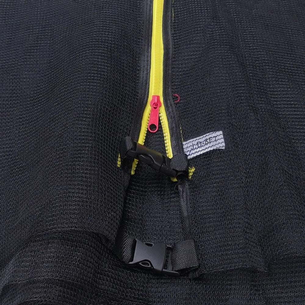 (Only Net, No Pole) Trampoline Safety Net Enclosure Netting Protection Replacement for 6/8/10/12Ft Trampoline Frames w/ Zipper - Sun Studio