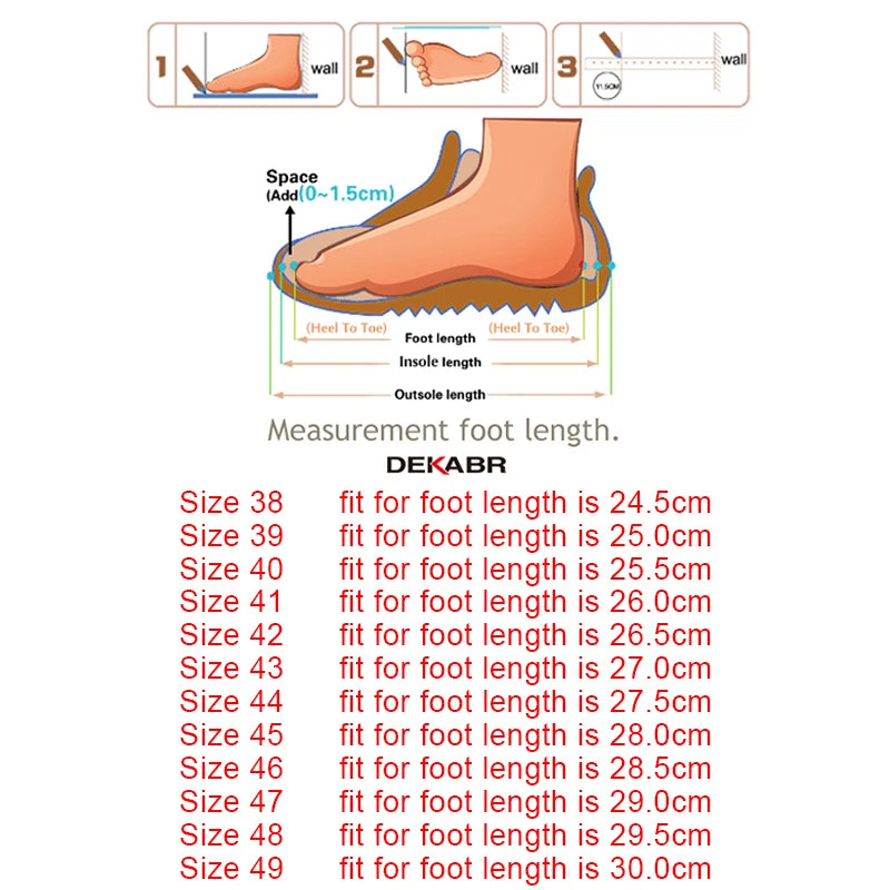 DEKABR Loafers Shoes Men Fashion Shoes New Spring Comfy Men's Flats Moccasins Classic Original Leather Men Casual Shoes - Sun Studio