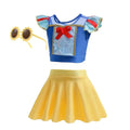 2025 Summer Hot Swimsuit Snow White Design Two Pieces Swimwear Girl Vacation Beach Clothing Pool Swimming Suit Kawaii Bikini Set - Sun Studio