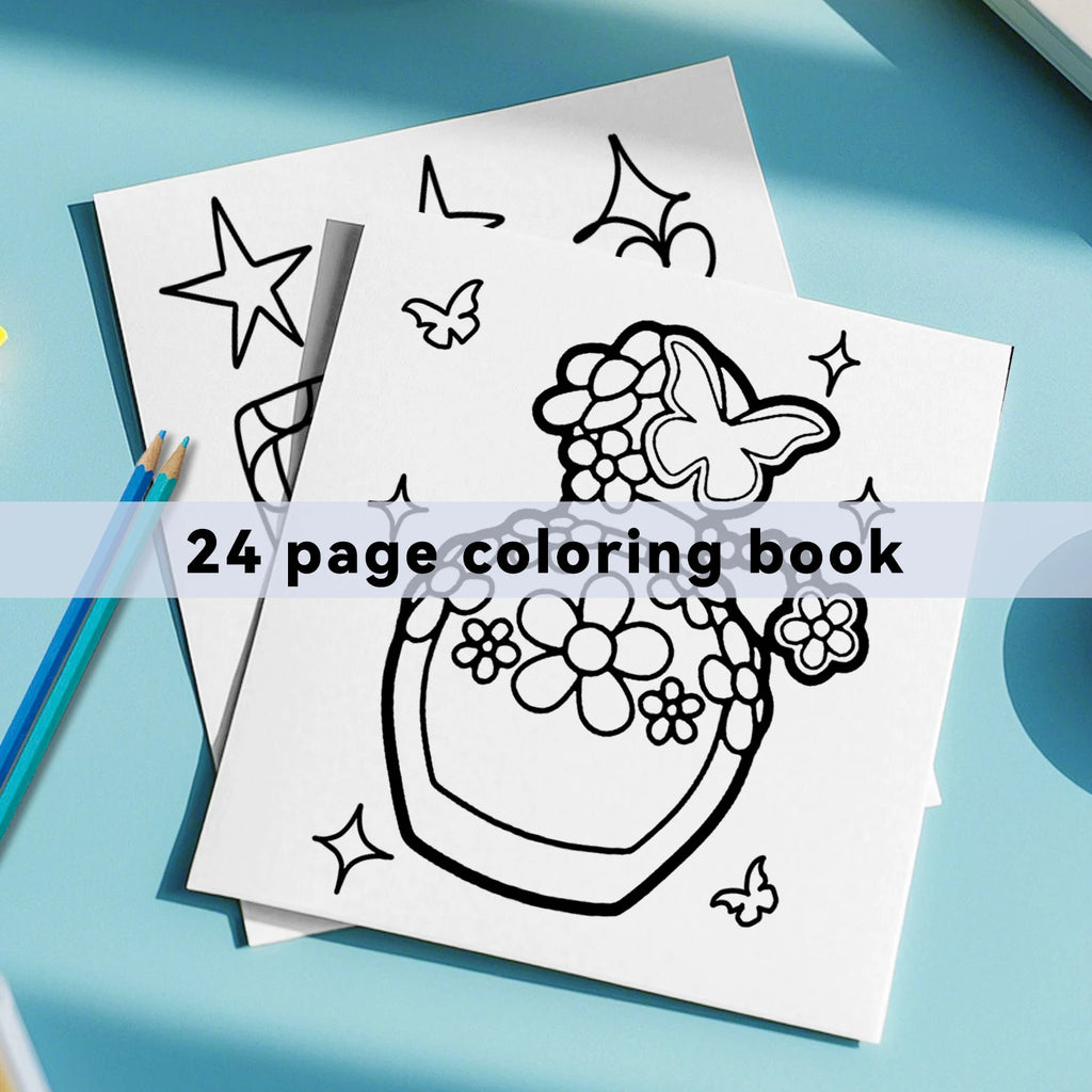 Beauty Stuff Coloring Book 24 Page Adult Picture Books Gift Birthday Party Relieve Stress Kill Time Graffiti Painting Drawing ﻿ - Sun Studio