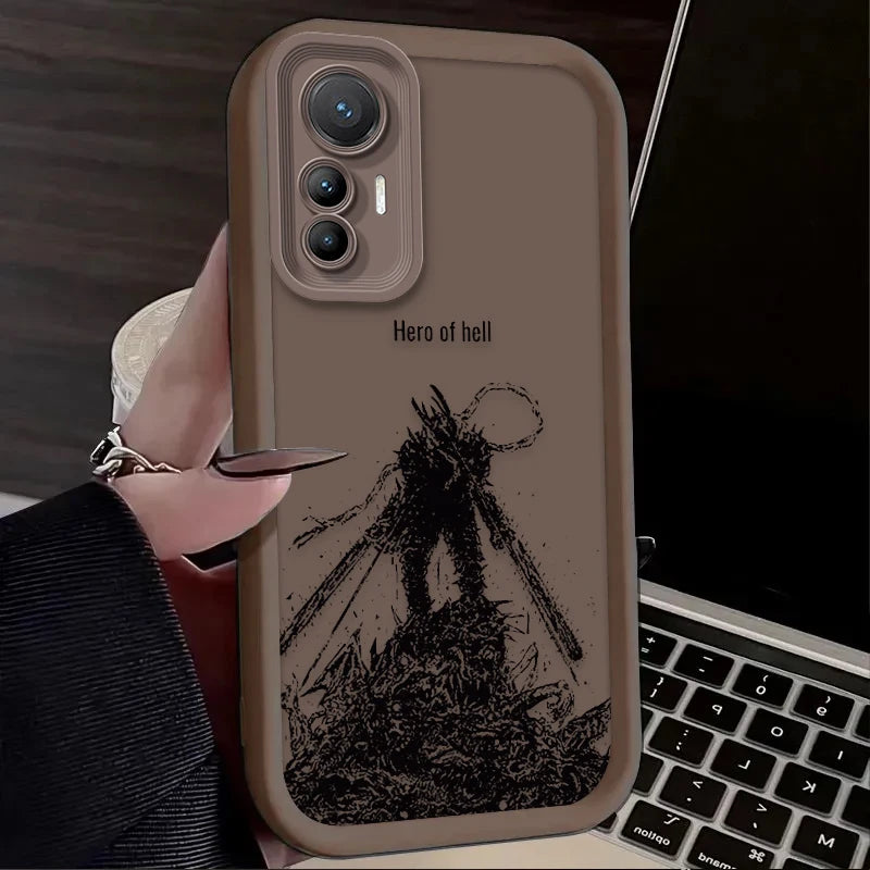 Anime Cool Chainsaw Man Case For Xiaomi Poco X7 X6 X5 X3 NFC F7 F6 F5 F3 M7 M6 Pro 4G 5G Mi 12 11 Lite NE 5G 13T 12T 11T 14T Pro - Sun Studio