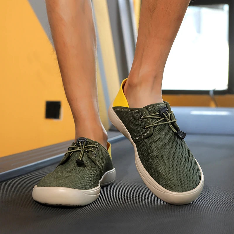 Hot Summer Mesh Men's Shoes Fashion Breathable Men Casual Shoes Handmade Flat Wading Shoes Outdoor Men Sneakers Big Size 38-46 - Sun Studio