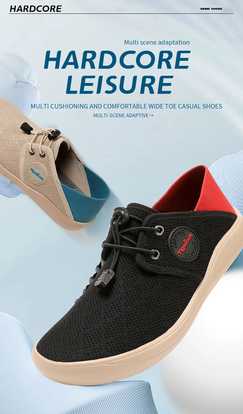 Hot Summer Mesh Men's Shoes Fashion Breathable Men Casual Shoes Handmade Flat Wading Shoes Outdoor Men Sneakers Big Size 38-46 - Sun Studio