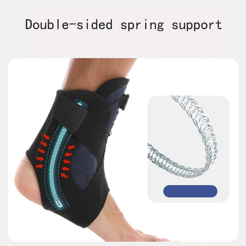 Sports Ankle Brace Compression Bandage Straps Support Adjustable Foot Orthosis Stabilizer Anti-Sprain Ankle Protector Foot Guard - Sun Studio
