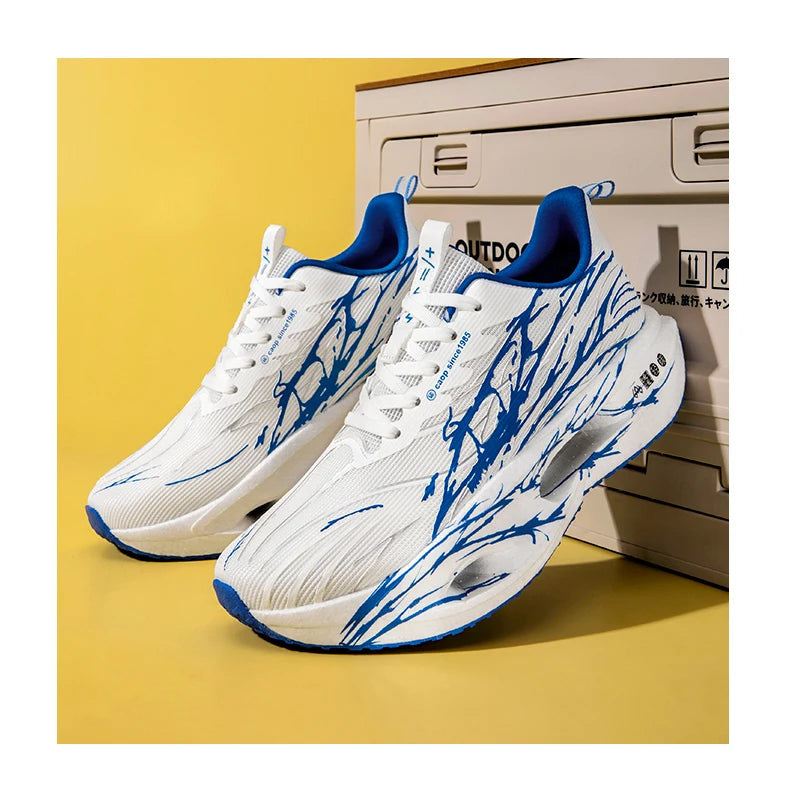 Men Sport Shoes Professional Cushioned Carbon Plate Running Shoes Breathable Couple Casual Sneakers Marathon Athletic Footwear - Sun Studio