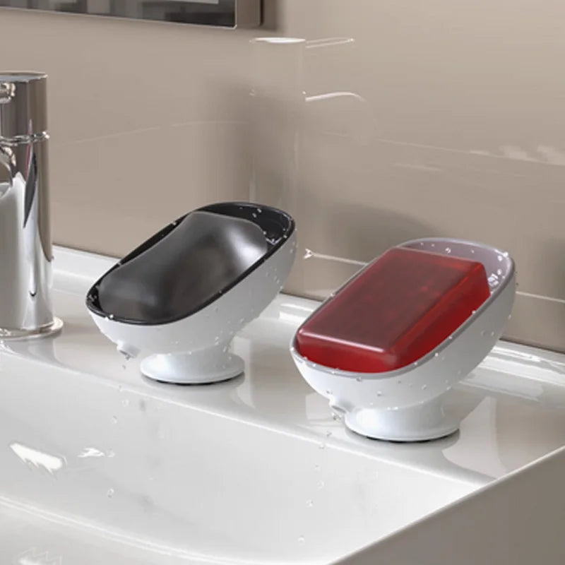 Soap Storage Box – PS Material, Uncovered, Double-Layer with Drainage Plate, Detachable - Sun Studio