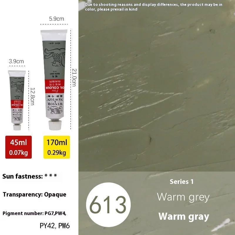 45ml Oil Paint Transparent Tube Fast Drying White Gold Silver Professional Color Painting Supplies For Artists Student Beginners