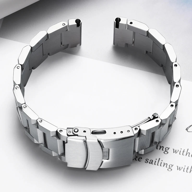 ADDIESDIVE Metal Strap 22mm Classic Quick Release Stainless Steel Strap Luxury Watches Replacement Accessories Universal Straps - Sun Studio