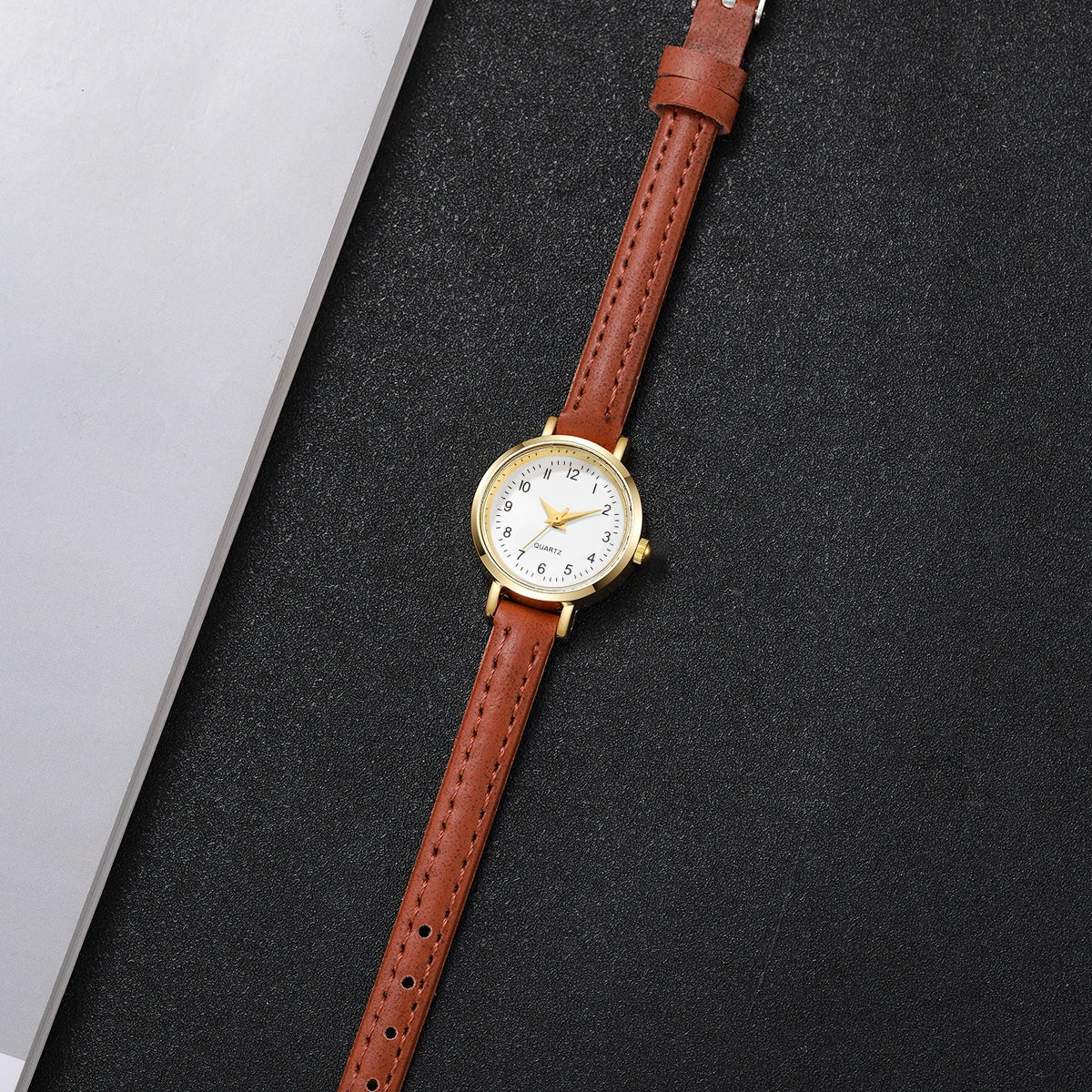 Fashion  Small Dial Women's Quartz Watch Ladies Leather Strap Wrist Watches Reloj Mujer（Without Box） - Sun Studio